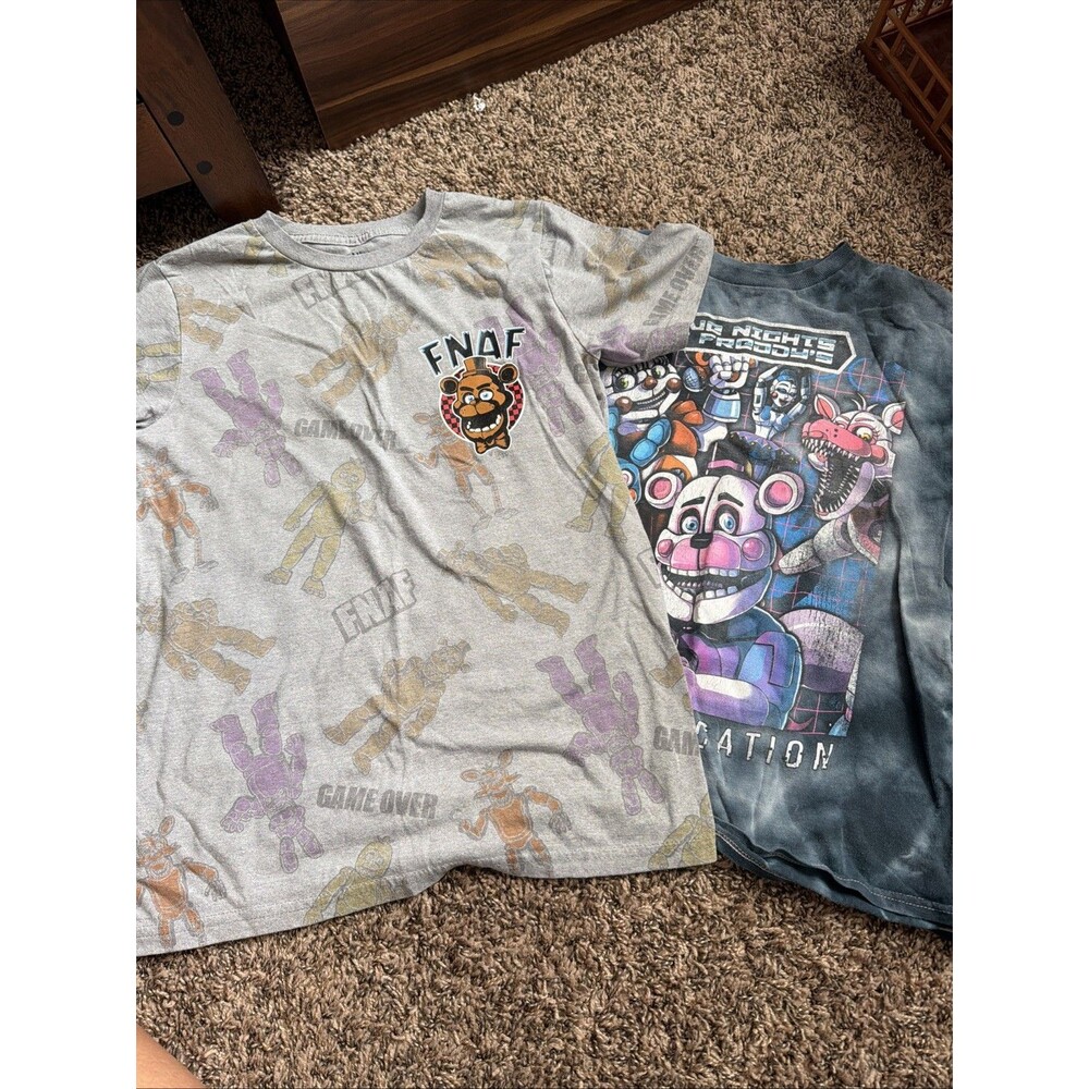 Five Nights at Freddy's FNAF Lot Boys 10/12 Medium Shirts